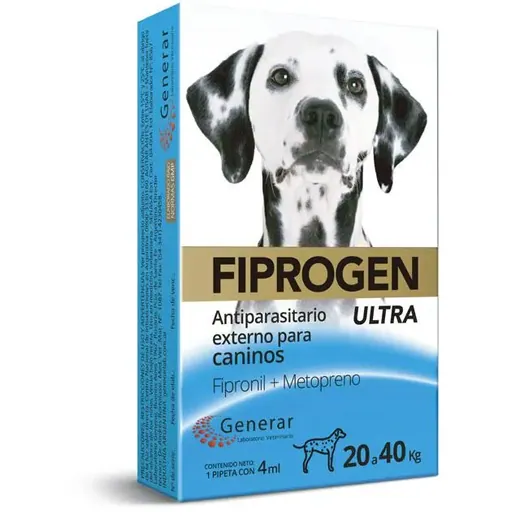 Fiprogen Ultra 20 a 40 KG 4 ML Fipronil 10% ME