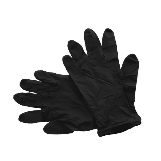 Guantes Examen NITRILO”L”NEGRO Grande sin P