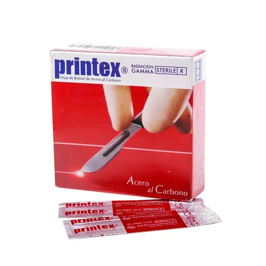 Hoja de Bisturi IMP.PRINTEX 24 x 100 Unidades